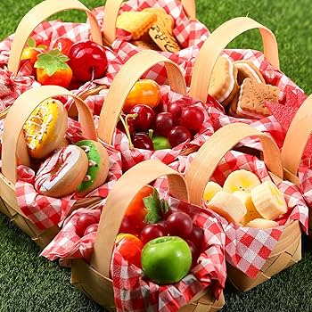 Amazon.com: Geelin 12 Pcs Christmas Mini Woven Basket with
